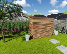 Záhradný domček na náradie 2,5 x 1,6 m /ZD3/